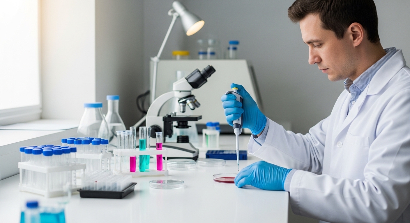 Imagem de destaque do curso Análises Clínicas e Microbiologia