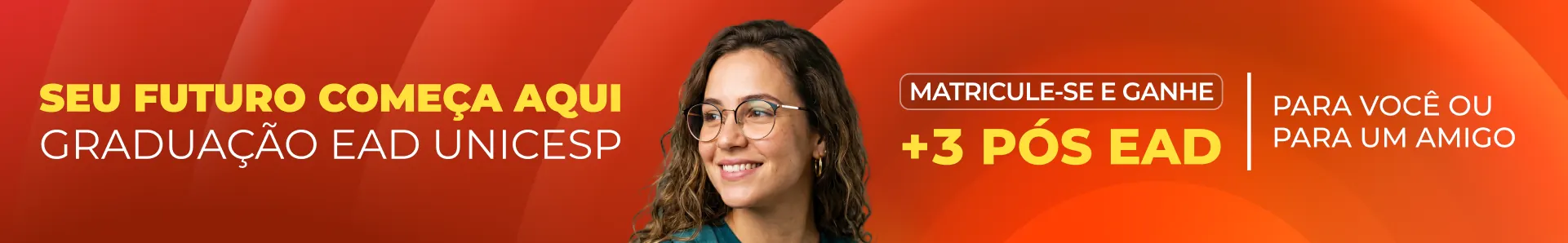 Seu futuro começa aqui. Graduação EAD UNICESP.
